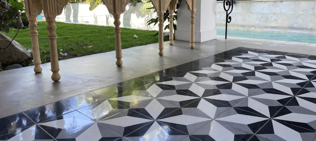 Obra con mosaico Barcelona, foto 4