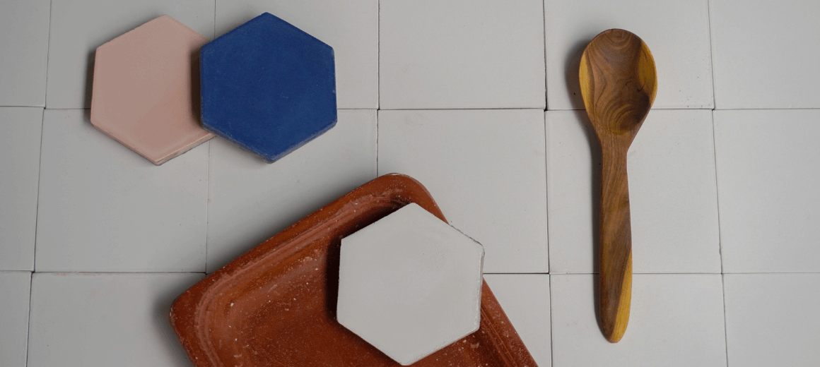 Obra con mosaico hexagonal, foto 7
