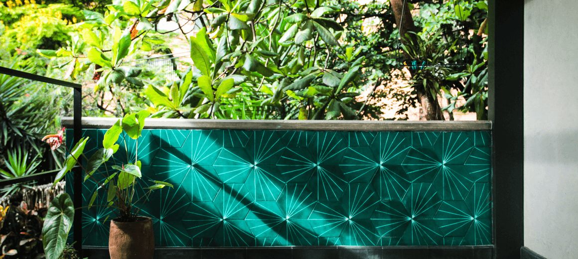 Obra con mosaico hexagonal, foto 8