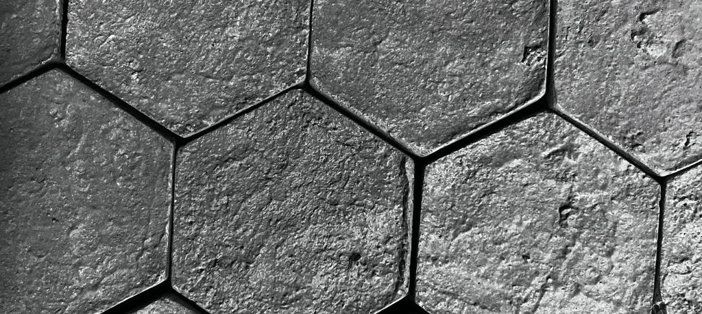 Obra con mosaico hexagonal, foto 10