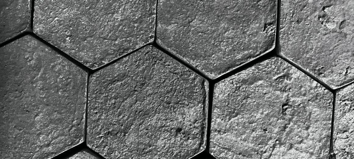 Obra con mosaico hexagonal, foto 10